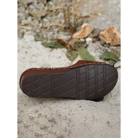 Retro casual three-dimensional flower hollow breathable wedge sandals