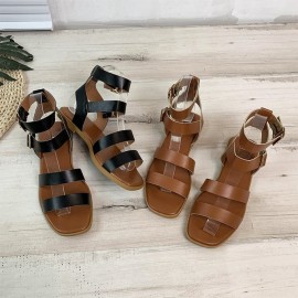 Casual Plain Strappy Sandals