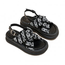 Casual Floral Pu Sandals