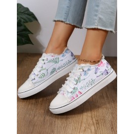 Fashion Floral Ultralight Breathable Sports Canvas Shoes