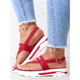 Soft Platform Thong Sandals