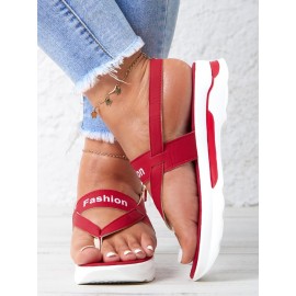 Soft Platform Thong Sandals