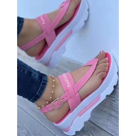 Soft Platform Thong Sandals