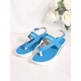 Soft Platform Thong Sandals