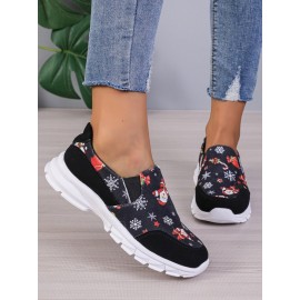 Sports Color Block Wearable Slip On Flat Heel Slip On Printing
