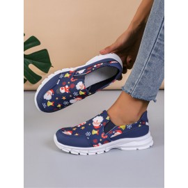 Sports Color Block Wearable Slip On Flat Heel Slip On Printing