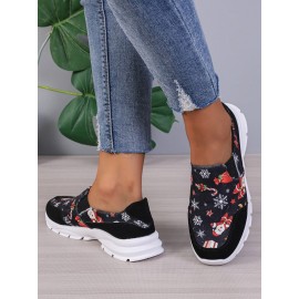 Sports Color Block Wearable Slip On Flat Heel Slip On Printing