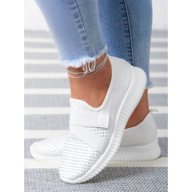 Rhinestone Flyknit Breathable Upper Sneakers