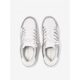 Silver Glitter Star Sneakers