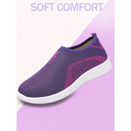 Middle Aged And Elderly Breathable Soft Sole Walking Shoes