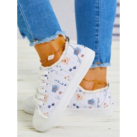 Floral Casual Canvas  Shoes