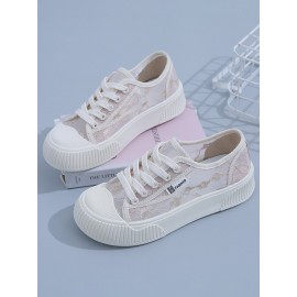 Airy Floral Lace Resort Flats