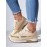 Casual Plain Breathable Lace-Up Flat Heel Chunky Trainers Hollow Out