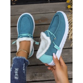 Casual Plain Lace-Up Flat Heel Loafers