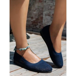 Breathable Hollow out Mesh Fabric Casual Shallow Shoes