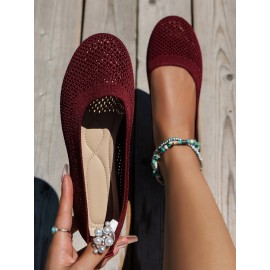 Breathable Hollow out Mesh Fabric Casual Shallow Shoes