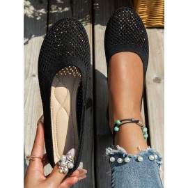 Breathable Hollow out Mesh Fabric Casual Shallow Shoes