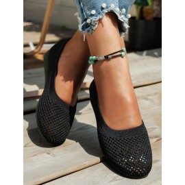 Breathable Hollow out Mesh Fabric Casual Shallow Shoes