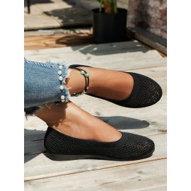 Breathable Hollow out Mesh Fabric Casual Shallow Shoes