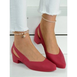 Waterproof Hollow Out Block Heel Beach Shoes