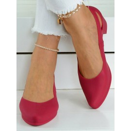 Waterproof Hollow Out Block Heel Beach Shoes