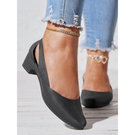 Waterproof Hollow Out Block Heel Beach Shoes