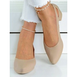 Waterproof Hollow Out Block Heel Beach Shoes